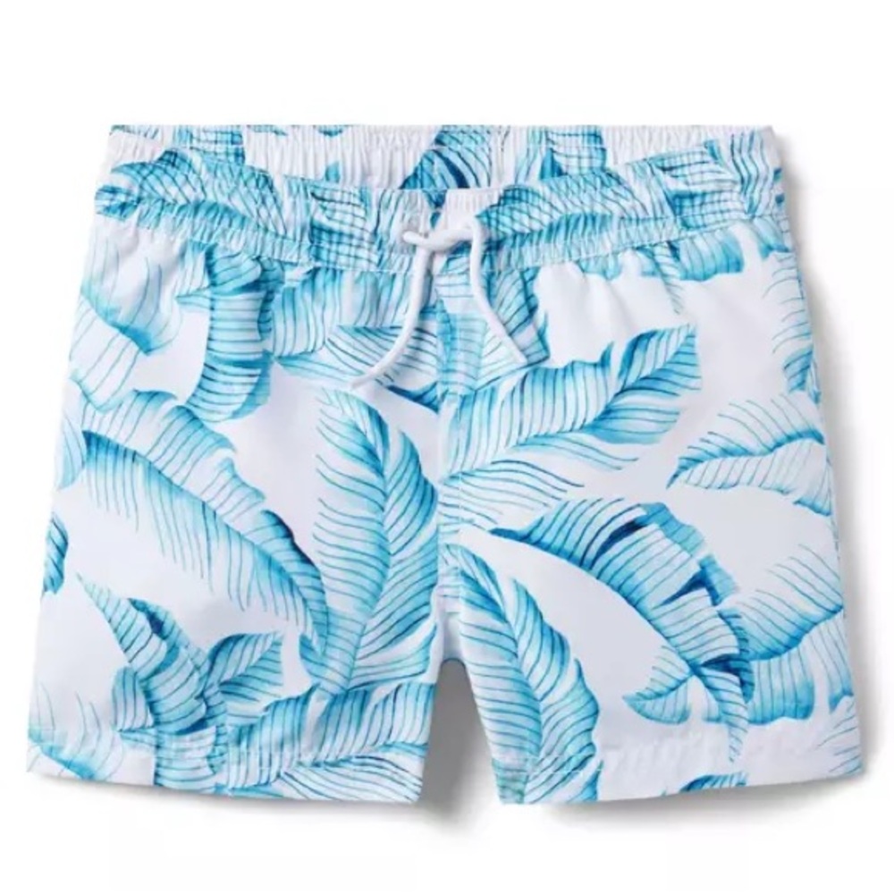 JANIE and JACK RECYCLED PALM LEAF SWIM TRUNK